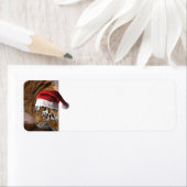 Bengal Tiger Santa Claus Etiket (Insitu)