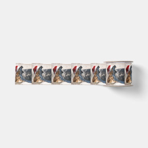 Bengal Tiger Santa Claus Grosgrain Lint