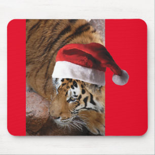 Bengal Tiger Santa Claus Muismat