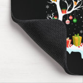 Bengal Tiger Santa Hat Festive Tree Light Christma Muismat (Hoek)