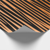 Bengal Tiger stripes wildlife cat animal fur print Cadeaupapier (Hoek)