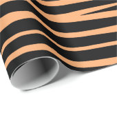 Bengal Tiger stripes wildlife cat animal fur print Cadeaupapier (Rol Hoek)