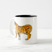 Bengal Tiger Tweekleurige Koffiemok (Voorkant links)