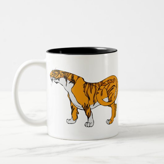 Bengal Tiger Tweekleurige Koffiemok (Links)