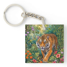 Bengal Tiger Vibrant Bamboo Jungle
