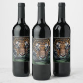Bengal Tiger Wijn Etiket (Flessen)