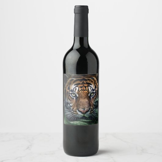Bengal Tiger Wijn Etiket (Voorkant)