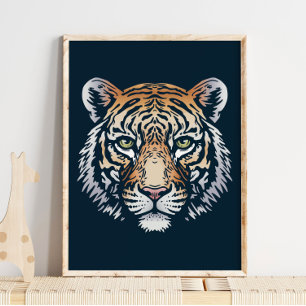 Bengal Tiger Wildlife Print   Bengalige tijgerafdr