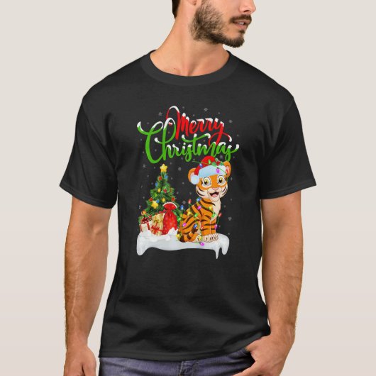 Bengal Tiger  Xmas Decorations Bengal Tiger Christ T-shirt (Voorkant)
