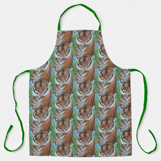Bengal Tijger All-Over Print Schort (Voorkant)