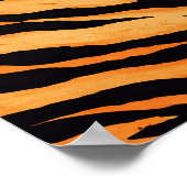 Bengal Tijger Dierpatroon Poster (Hoek)