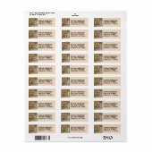 BENGAL TIJGER RETOURADRES ETIKETTEN (Full Sheet)