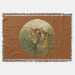Bengal Tijger Zadel Bruine Worpdeken Deken
