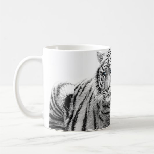 Bengal White Tiger Koffiemok (Links)