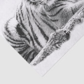 Bengal White Tiger Tissuepapier (Detail)