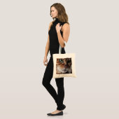 Bengale kat foto, voeg je eigen thema toe tote bag (Voorkant (model))