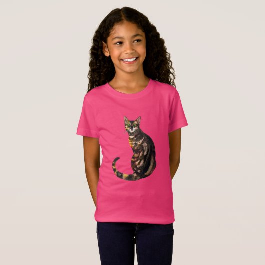 Bengale kat t-shirt (Voorkant volledig)