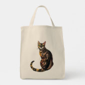Bengale kat T-Shirt Tote Bag (Achterkant)