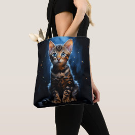 Bengale kat tote bag