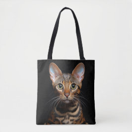 Bengale kat tote bag
