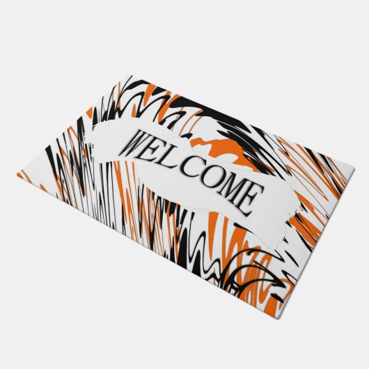 Bengale kleuren vierkant bellen Welkom Deurmat (Schuin)
