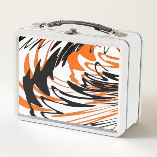 Bengale kleuren, vierkant Oranje en zwart (Voorkant)