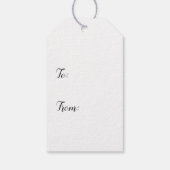 Bengale kleuren, vierkant Oranje en zwart Cadeaulabel (Achterkant)