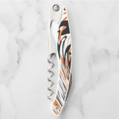 Bengale kleuren, vierkant Oranje en zwart Kurkentrekker (Voorkant)