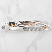 Bengale kleuren, vierkant Oranje en zwart Kurkentrekker (Voorkant)