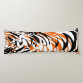 Bengale kleuren, vierkant Oranje en zwart Lichaamskussen (Achterkant)