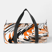 Bengale kleuren, vierkant Oranje en zwart Plunjezak (Achterkant)