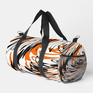 Bengale kleuren, vierkant Oranje en zwart Plunjezak
