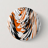 Bengale kleuren, vierkant Oranje en zwart Ronde Button 5,7 Cm (Voorkant)