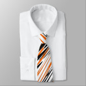 Bengale kleuren, vierkant Oranje en zwart Stropdas (Gebonden)