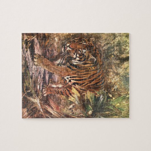 Bengale tijger van CE Swan,  in het wild levende d Legpuzzel (Horizontaal)