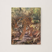 Bengale tijger van CE Swan,  in het wild levende d Legpuzzel (Verticaal)