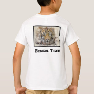 Bengale tijgerillustratie t-shirt