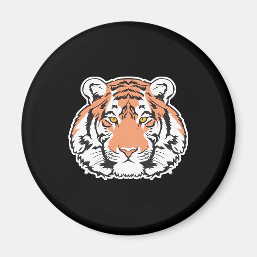 bengale tijgerkop magneet (Voorkant)