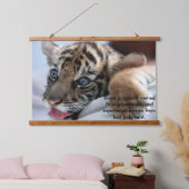 Bengale tijgerkub hangend wandkleed (Slaapkamer)