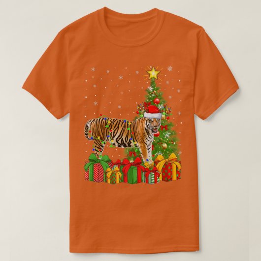Bengale tijgerverlichting - kerstboom - Santa Beng T-shirt (Design voorkant)