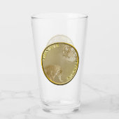 Bengalen gouden munt, glazen trommel (Achterkant)