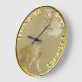 Bengalen gouden munt, wandklok (Hoek)