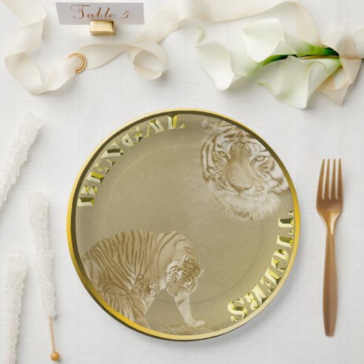 Bengalen gouden munten, Borden papier Papieren Bordje (Huwelijk)