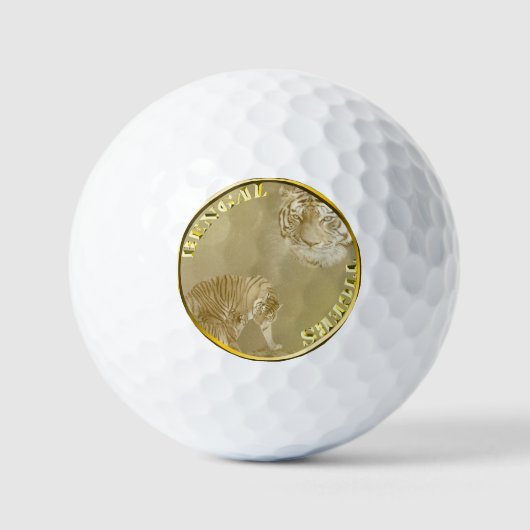 Bengalen gouden munten, Golfvallen Golfballen (Voorkant)