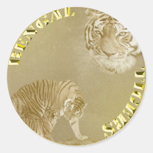 Bengalen gouden munten, ronde stickers