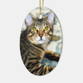Bengalen — Kat art Keramisch Ornament (Links)