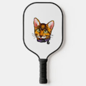 Bengalen kat Katten Kat Cartoon Gezicht Liefde lie Pickleball Paddle (Voorkant)