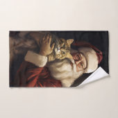 Bengalen Kat met Sinterklaas Feestelijke Kerstmis Bad Handdoek (Handdoek)