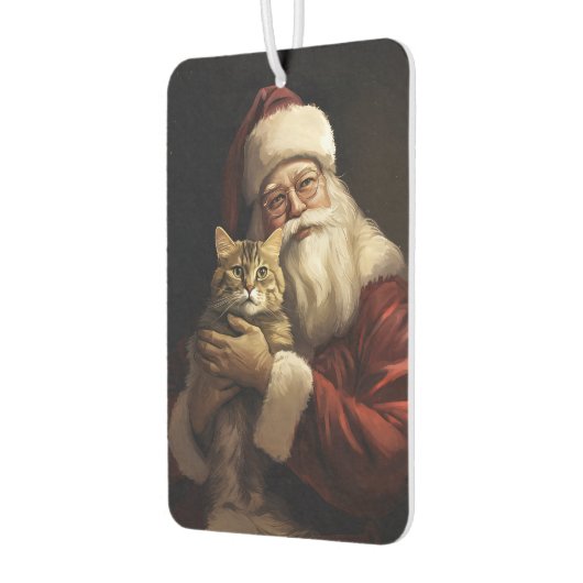 Bengalen Kat met Sinterklaas Feestelijke Kerstmis Luchtverfrisser (Links)