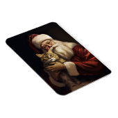 Bengalen Kat met Sinterklaas Feestelijke Kerstmis Magneet (Rechterzijde)